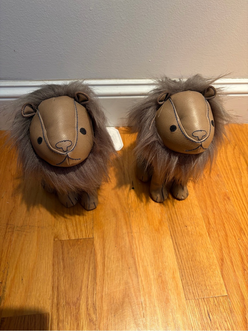 Monique Lhuillier x Pottery Barn Vegan Leather Lion Bookends